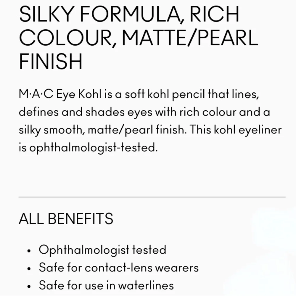 MAC Eye Kohl Eye Pencil Prunella